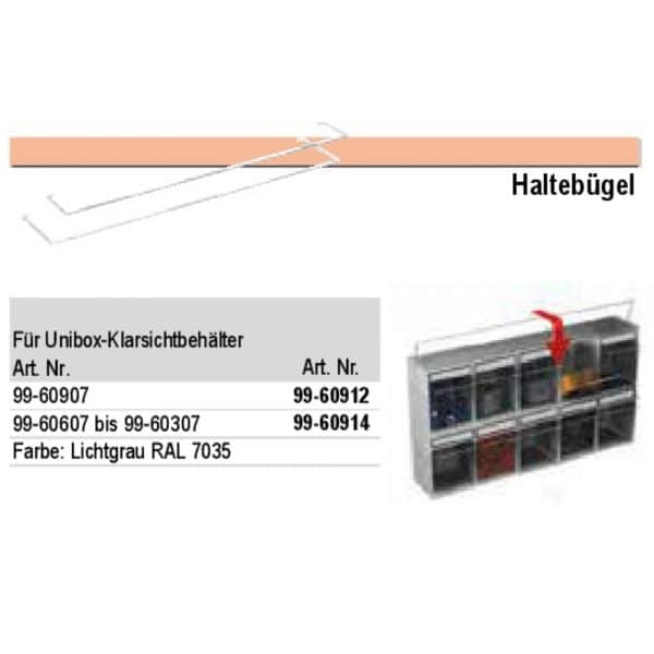 Klarsicht-Magazin Sicherungsbügel