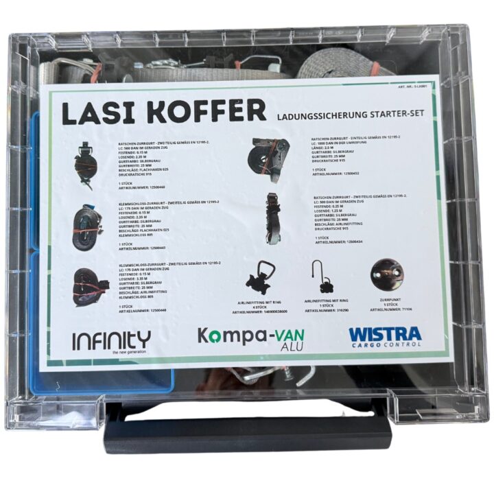 Lasi Set KompaVan im Koffer.